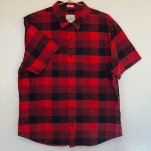 American Eagle Seriously Soft Plaid Button Down
